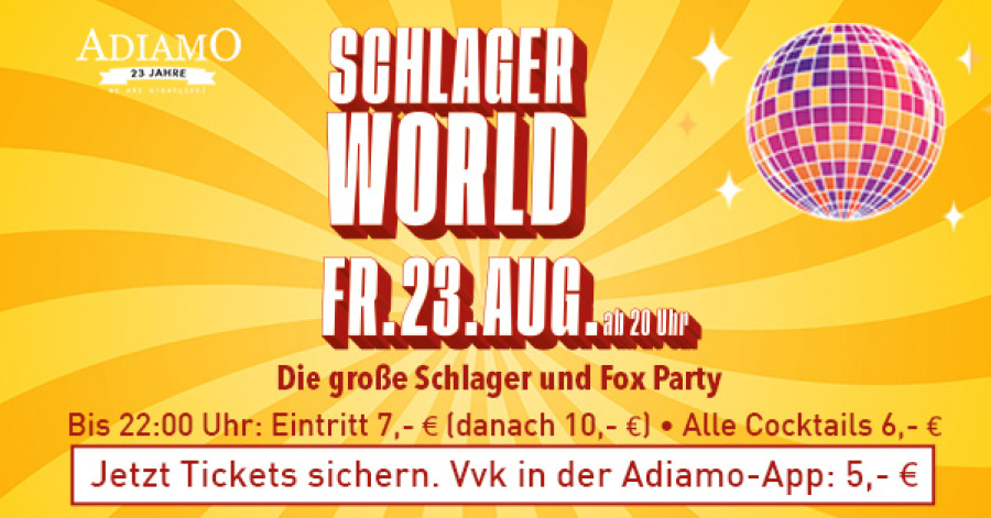 SCHLAGER WORLD - 23.08.2024