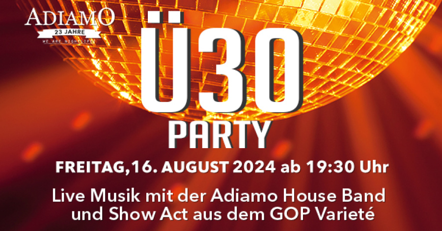Ü30 Party - 16.08.2024